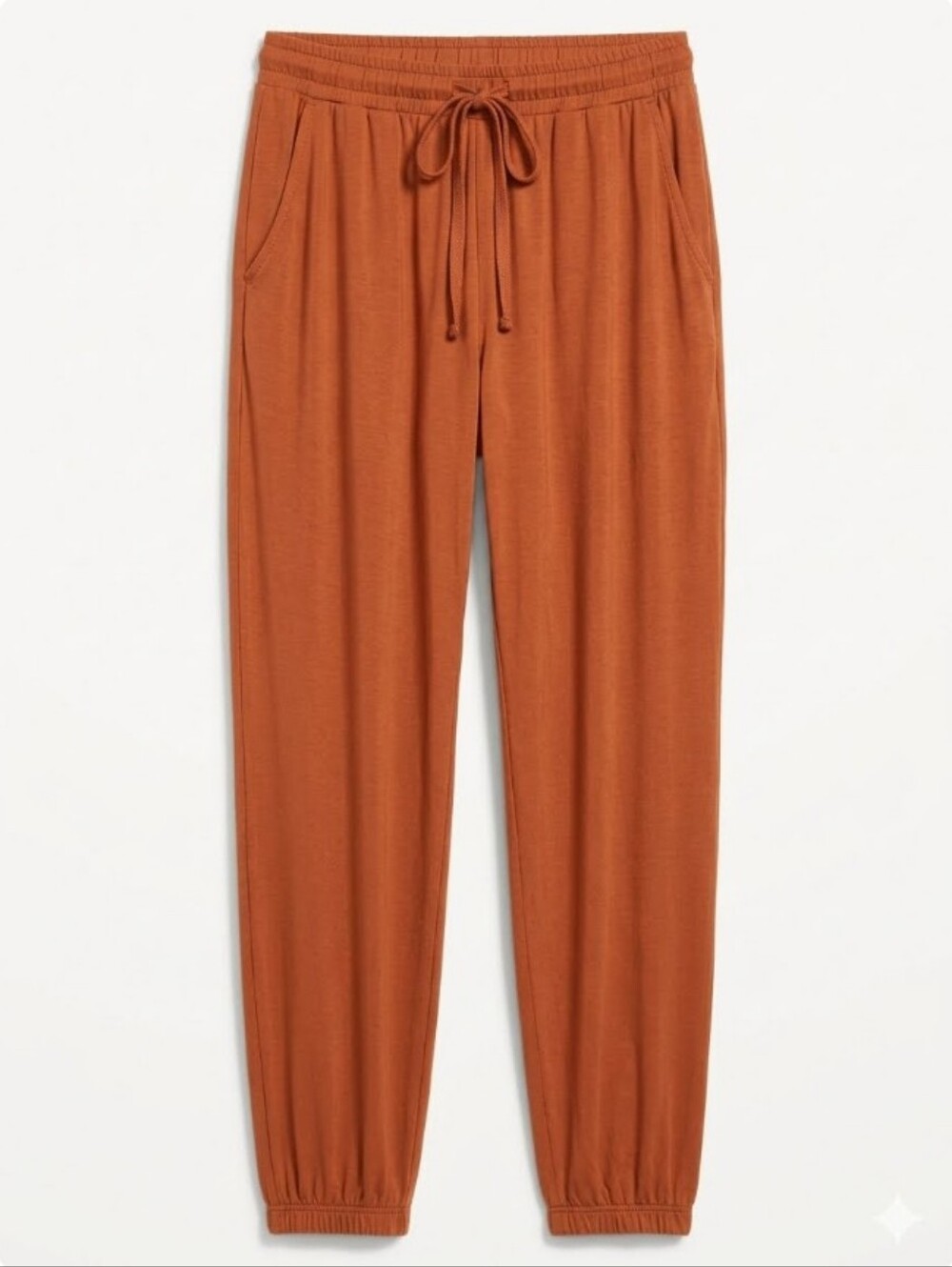 Ekouaer Women's Rust Drawstring Jogger Pants
